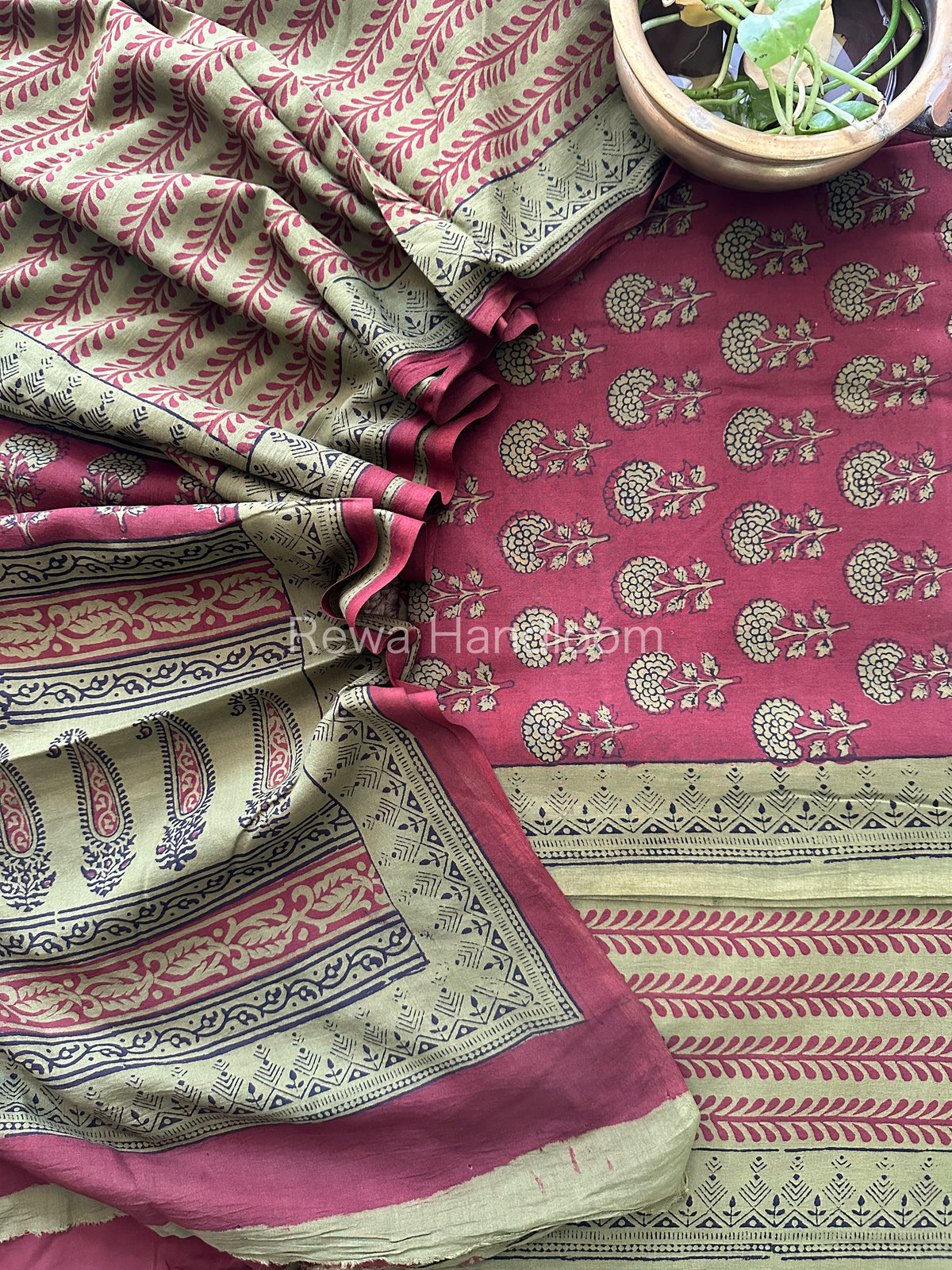  Bagh Print Cotton Suit