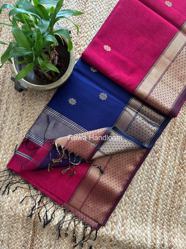 Maheshwari Flower Butti Saree