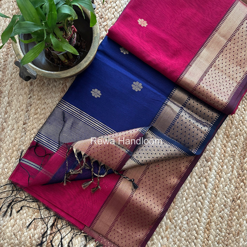 Maheshwari Flower Butti Saree