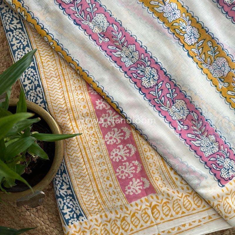  Indigo Cotton Saree