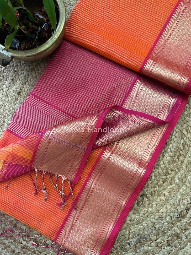 Exclusive Maheshwari Tissue Silk Saree