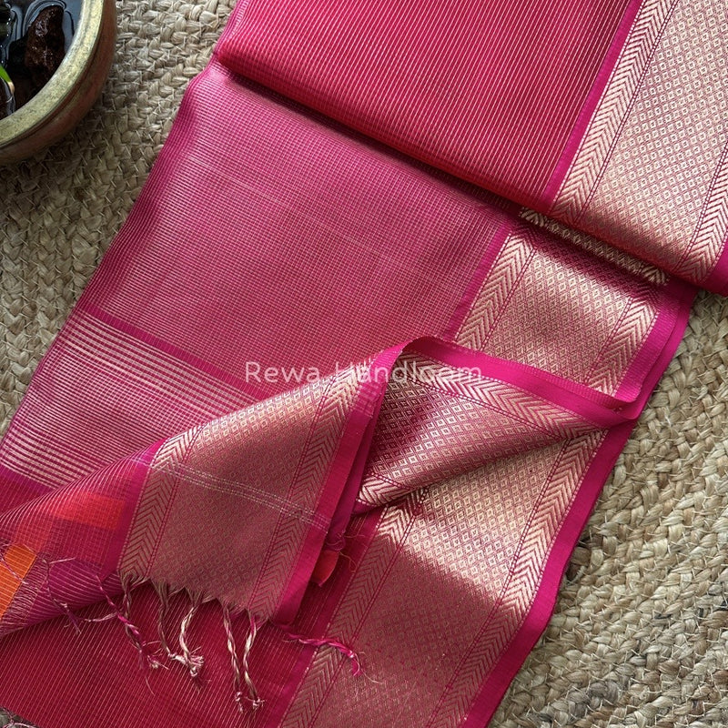 Exclusive Maheshwari Tissue Silk Saree
