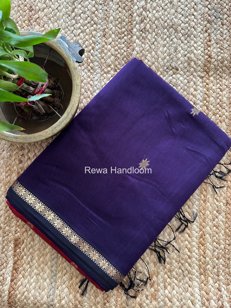 Violet Star Butti Maheshwari Saree SSB054