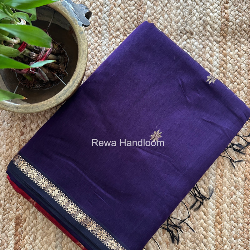 Violet Star Butti Maheshwari Saree SSB054