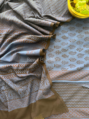  Bagh Print Cotton Suit