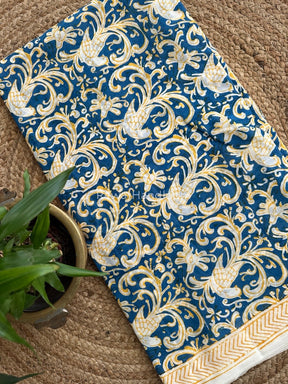 Blue Indigo Cotton Saree IND07