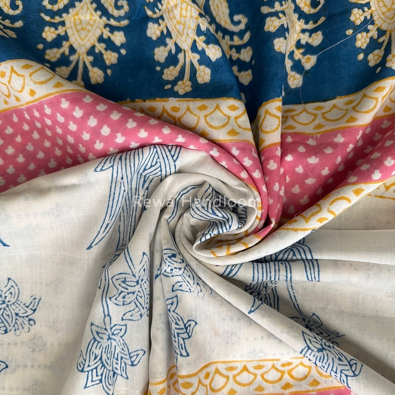 Blue Indigo Cotton Saree IND07