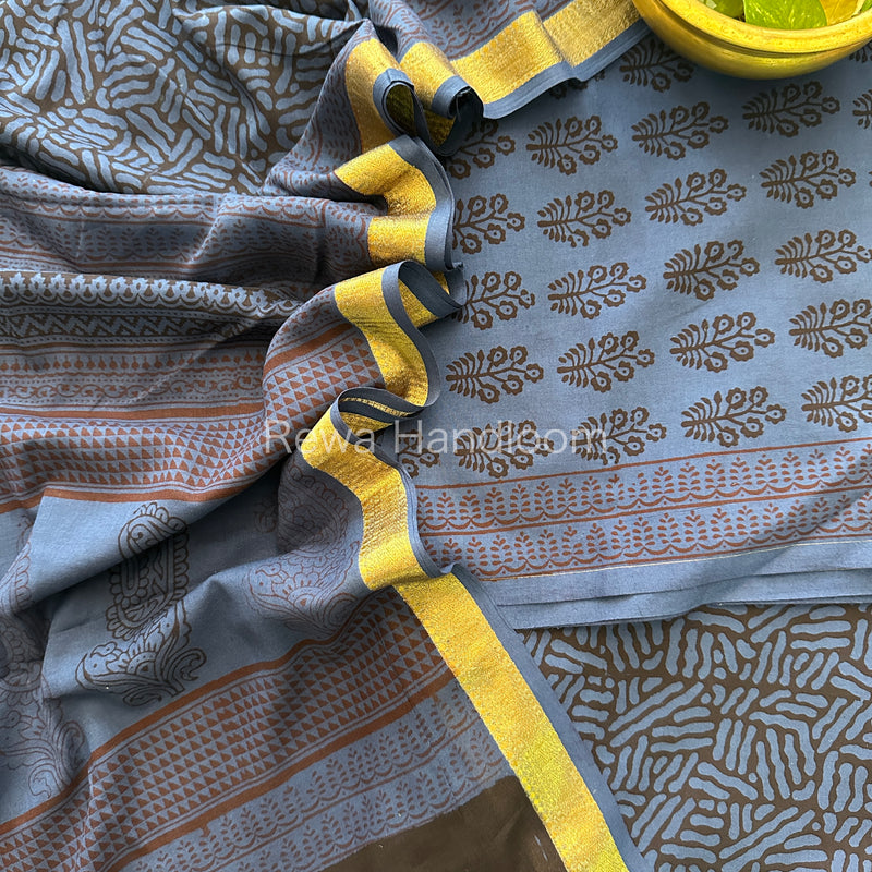  Bagh Print Cotton Suit