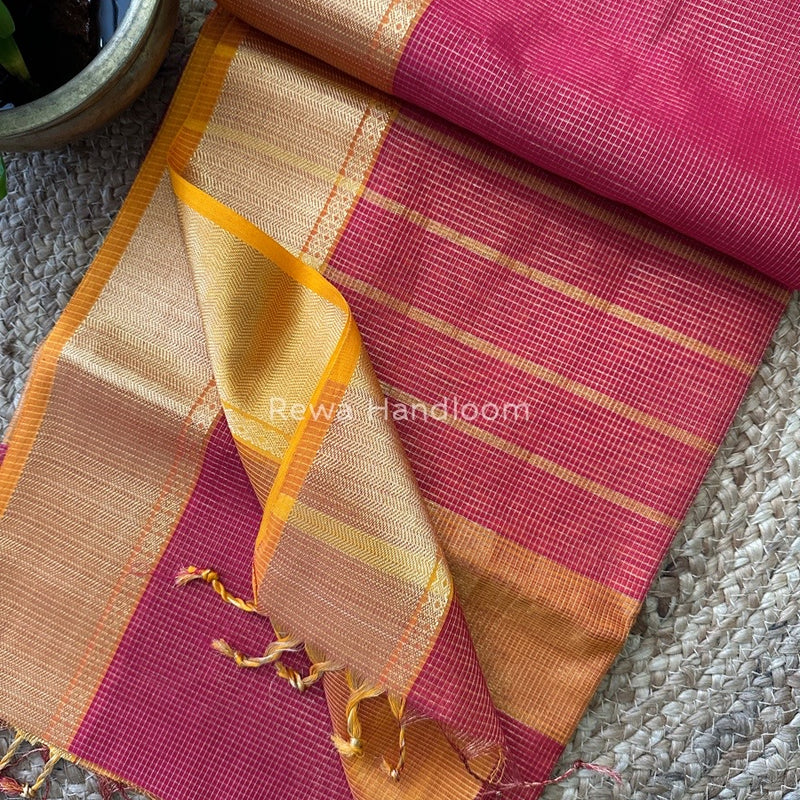 Exclusive Maheshwari Tissue Silk Saree