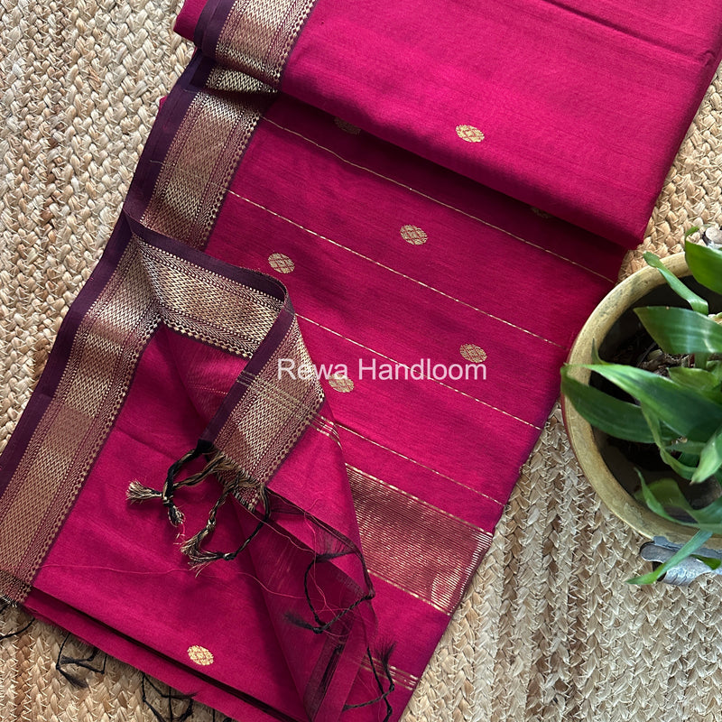 Maheshwari Aami Butti Saree