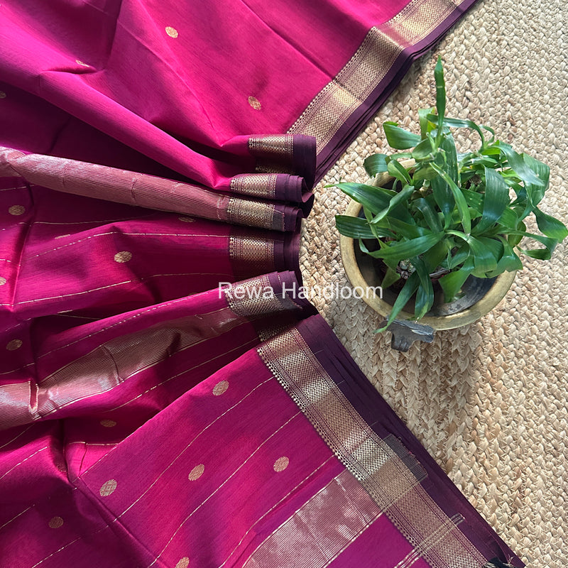 Maheshwari Rani Pink Aami Butti Saree SBT0085