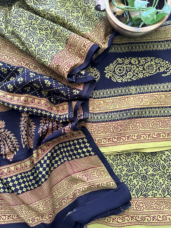  Bagh Print Cotton Suit