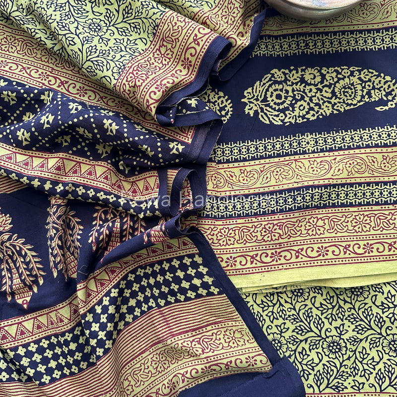  Bagh Print Cotton Suit