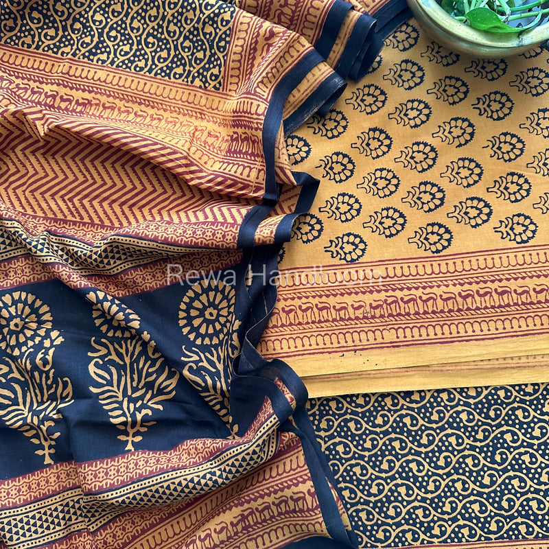  Bagh Print Cotton Suit