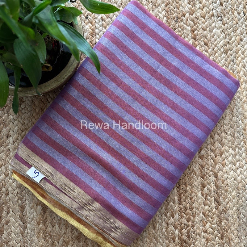 Exclusive Maheshwari Fuchsia Tissue Silk Saree TLS013