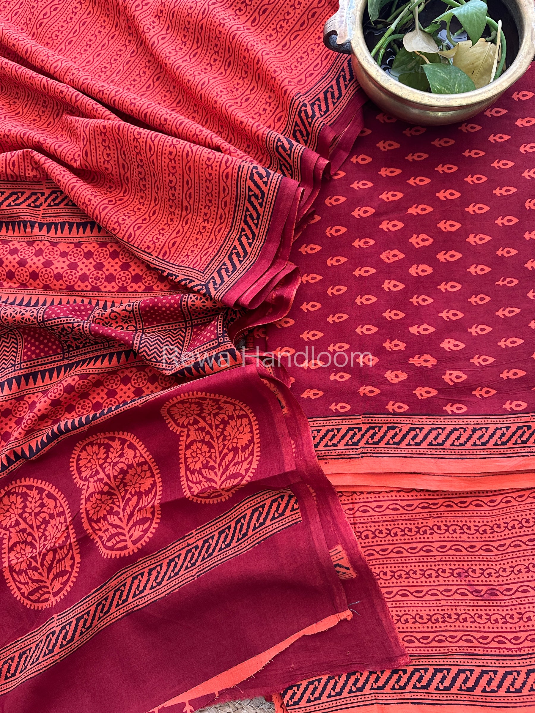  Bagh Print Cotton Suit