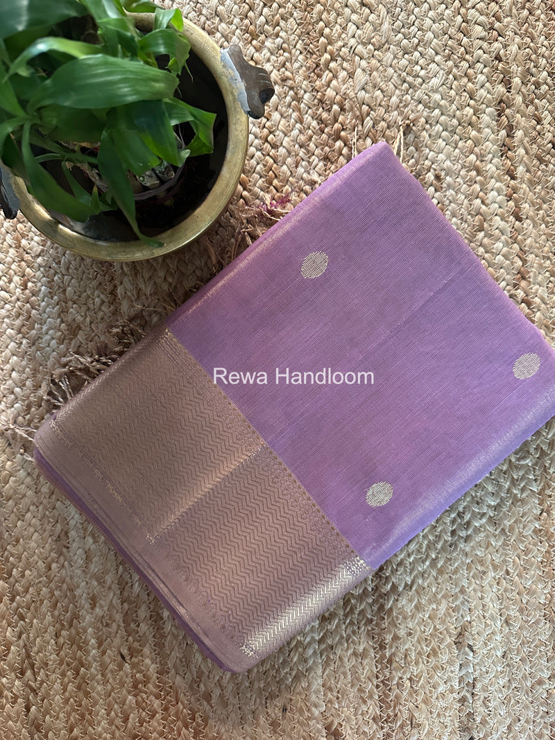 Maheshwari Lavender Tissue Butti Saree TBBS0108