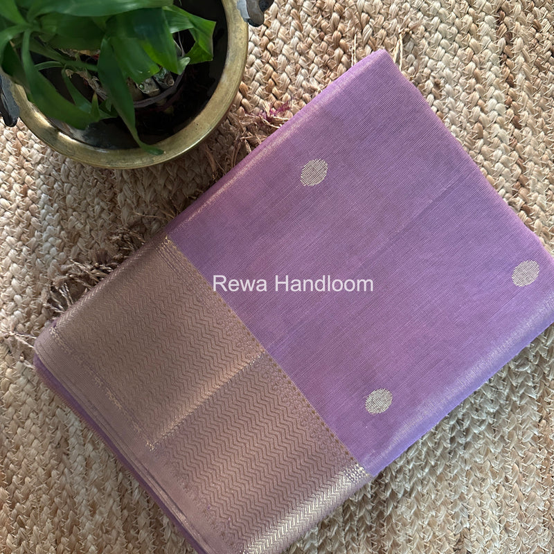 Maheshwari Lavender Tissue Butti Saree TBBS0108