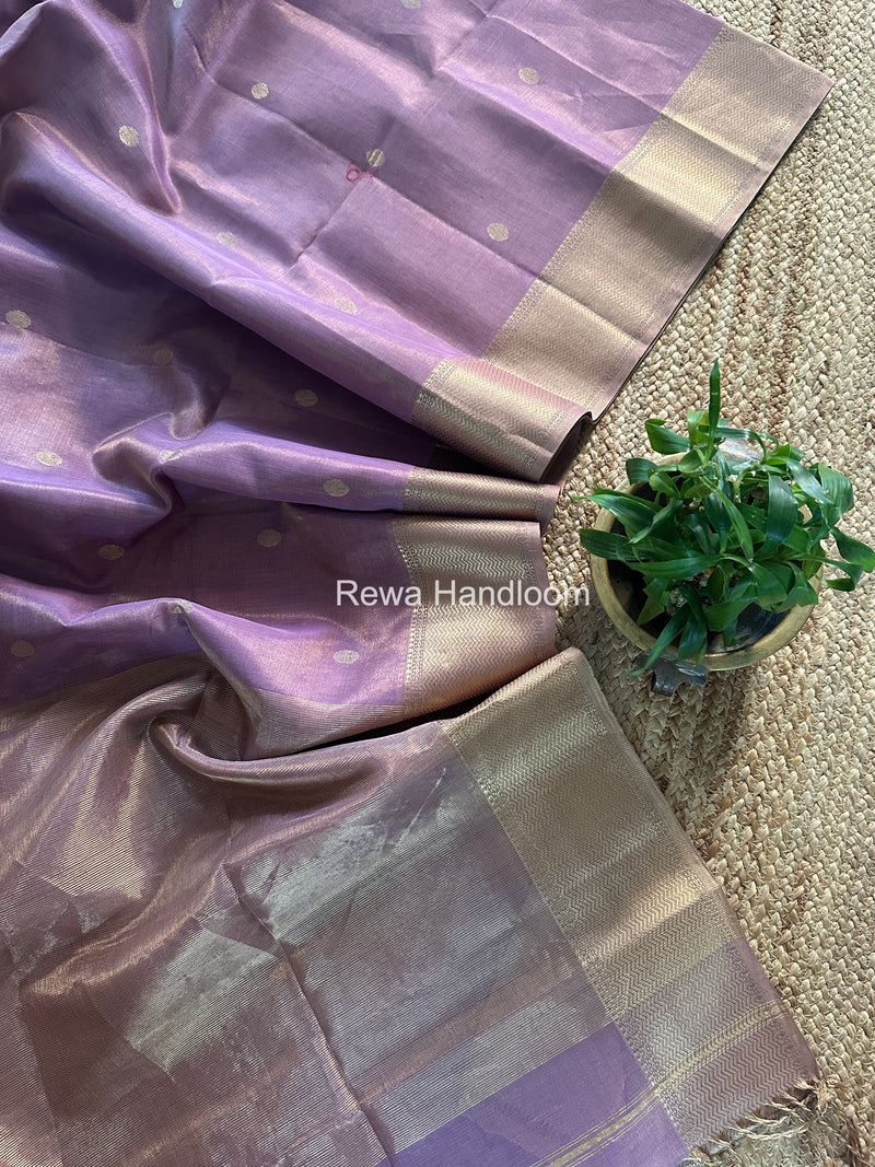 Maheshwari Lavender Tissue Butti Saree TBBS0108