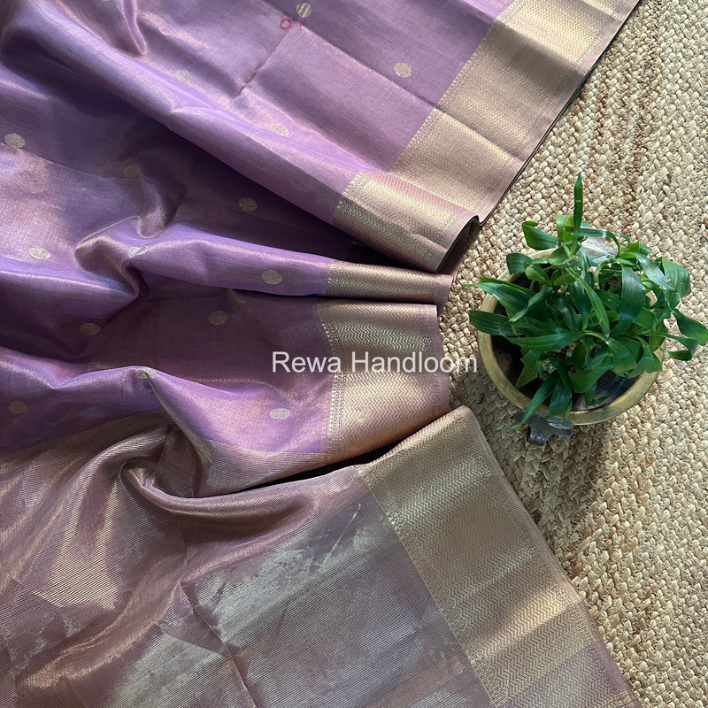 Maheshwari Lavender Tissue Butti Saree TBBS0108