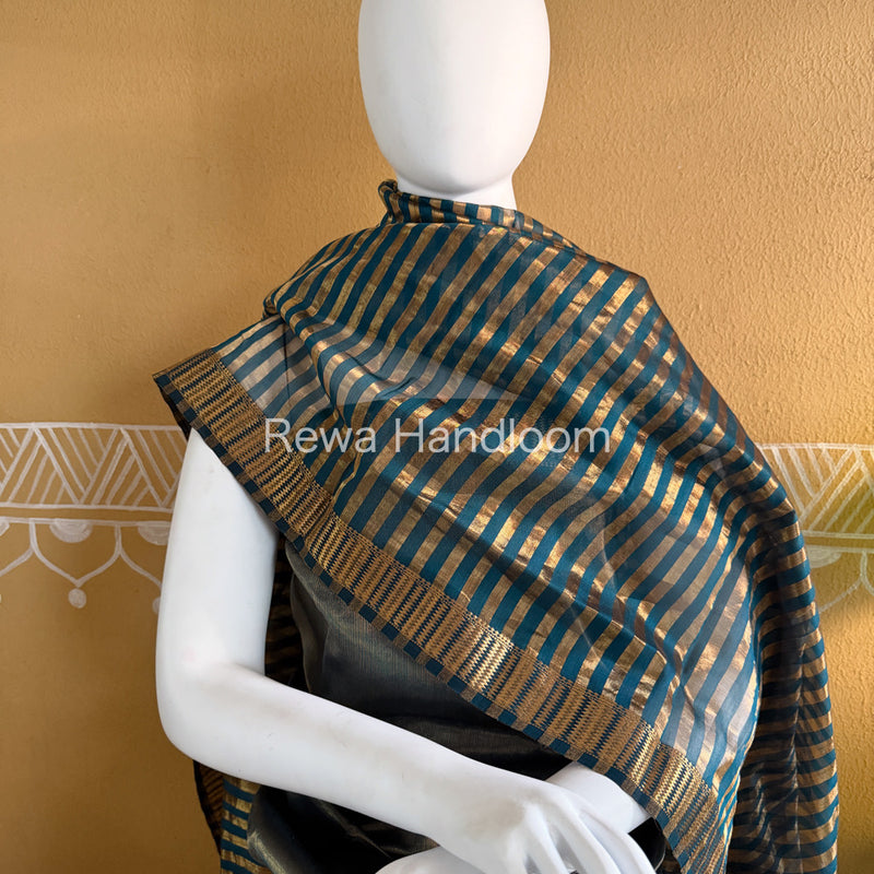 Maheshwari Rama Green Tissue Top Dupatta Sets TBTS102
