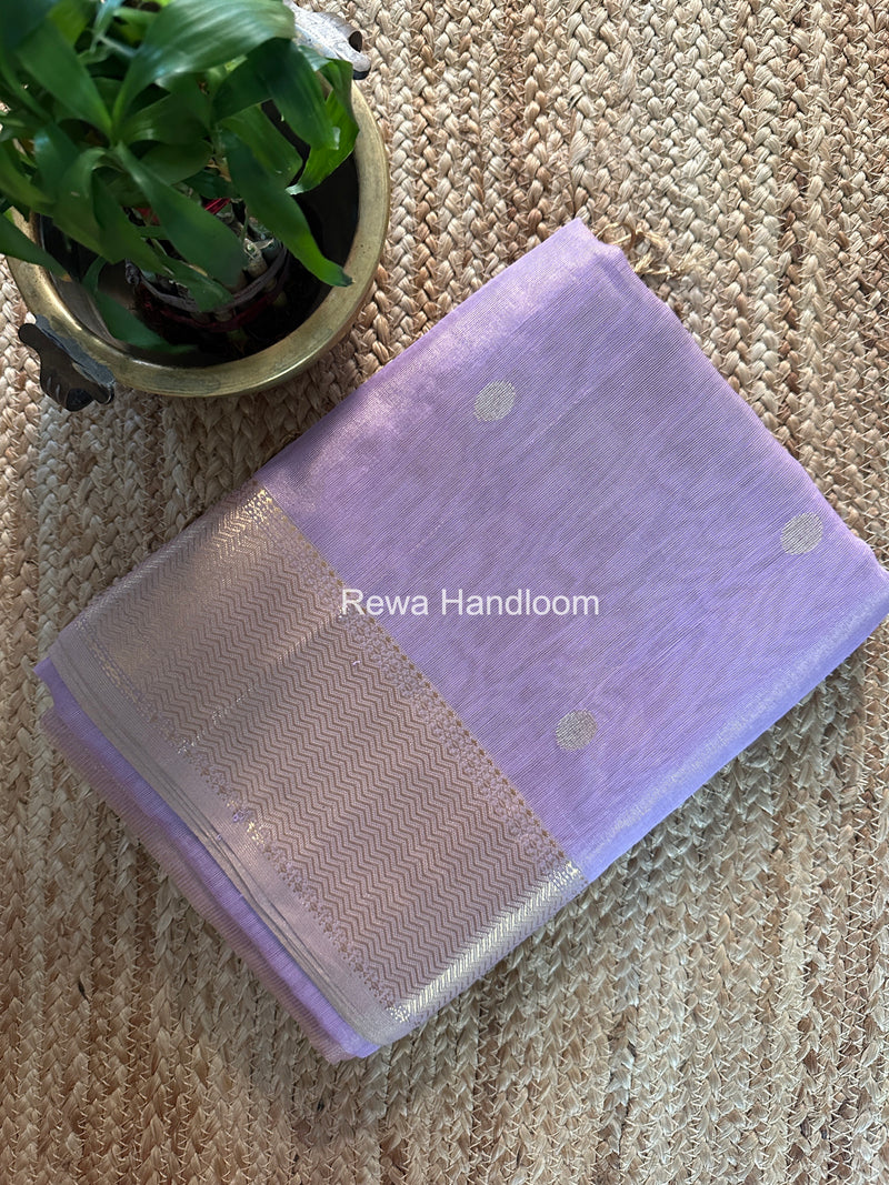 Maheshwari Lavender Tissue Butti Saree TBBS0110