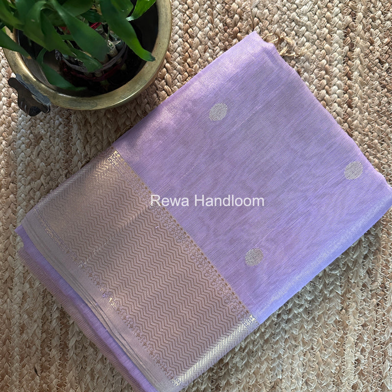 Maheshwari Lavender Tissue Butti Saree TBBS0110
