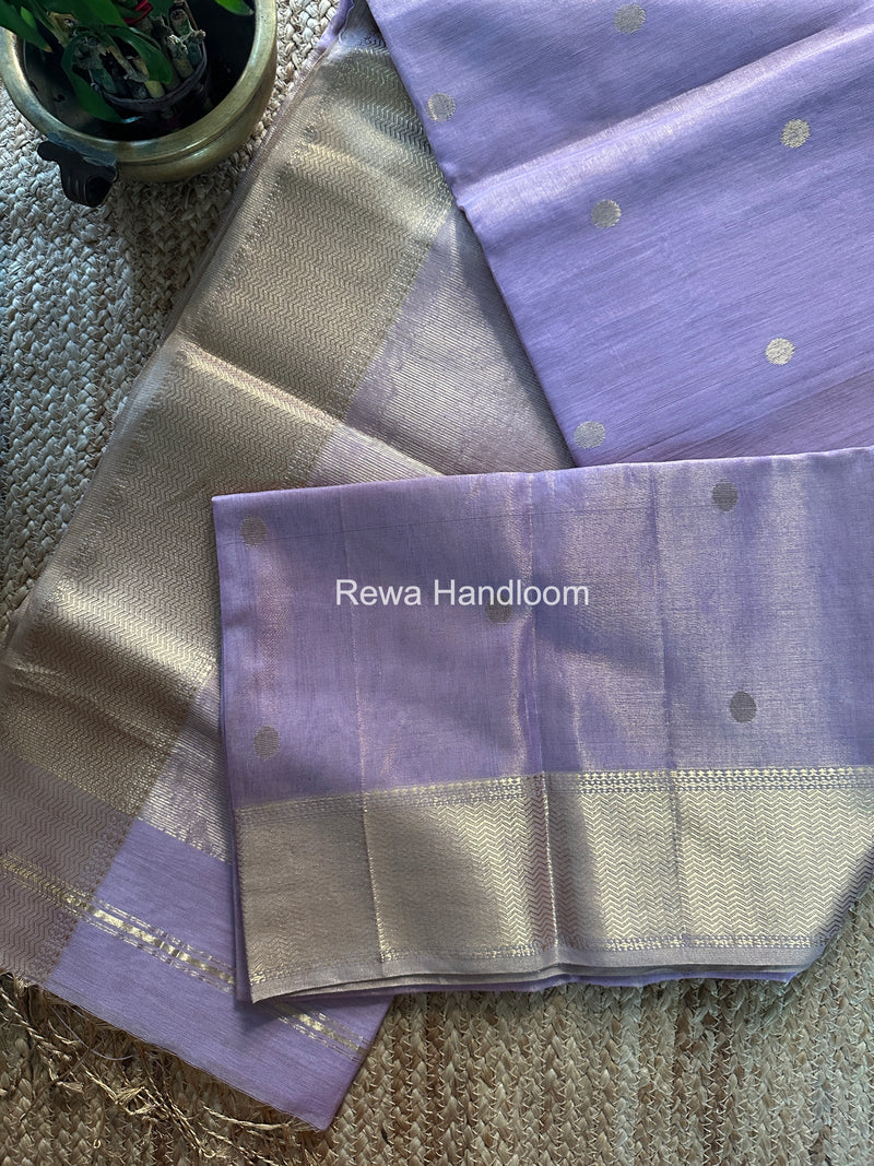 Maheshwari Lavender Tissue Butti Saree TBBS0110
