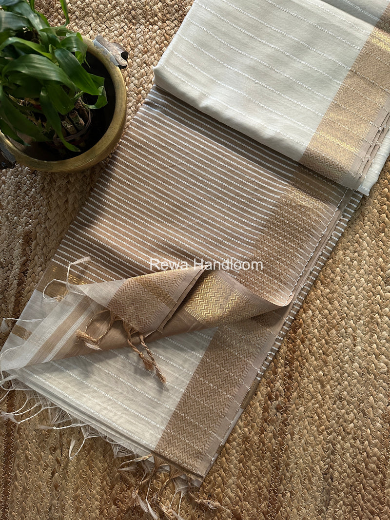 Maheshwari Gichha Thread Lining Saree