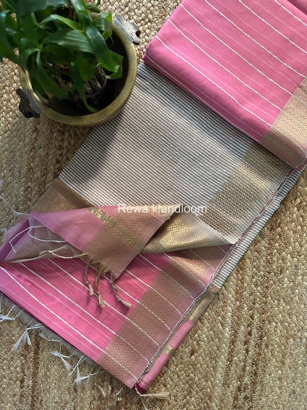 Maheshwari Gichha Thread Lining Saree