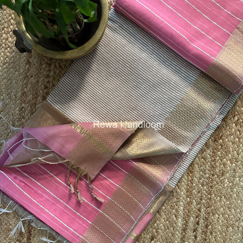 Maheshwari Gichha Thread Lining Saree