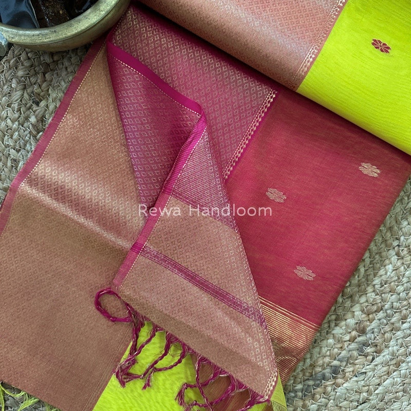 Maheshwari Zari Skirt Butti Saree
