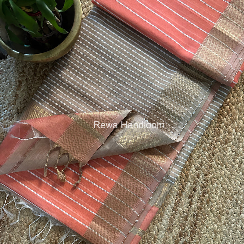 Maheshwari Gichha Thread Lining Saree
