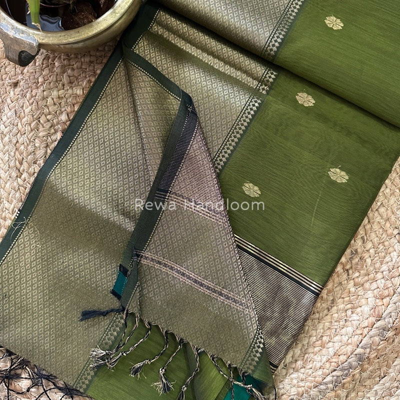 Maheshwari Zari Skirt Butti Saree