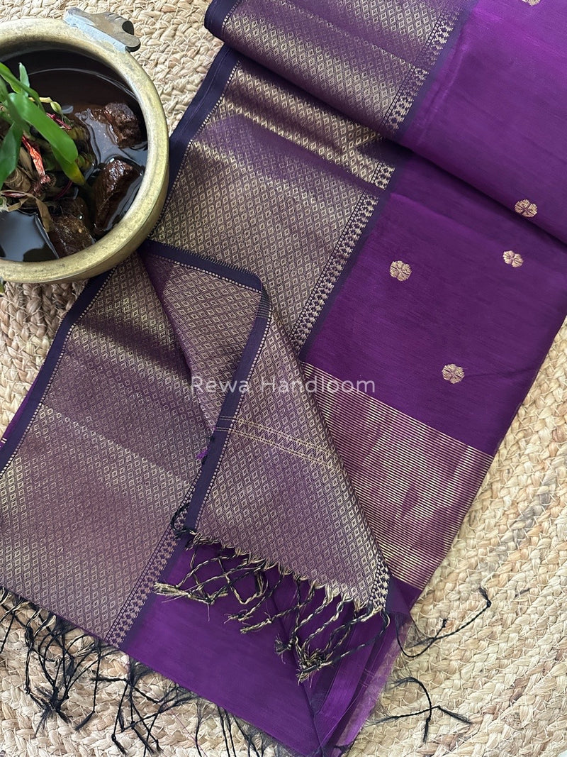 Maheshwari Zari Skirt Butti Saree