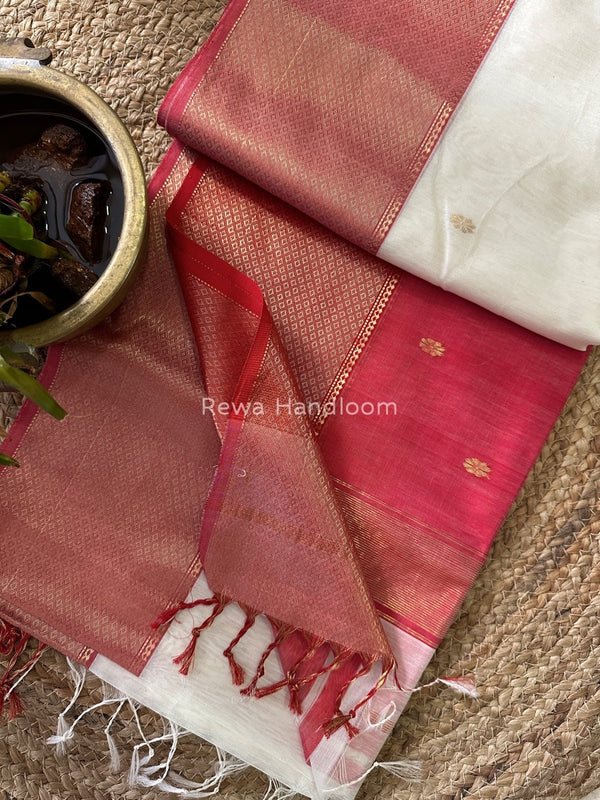 Maheshwari Zari Skirt Butti Saree