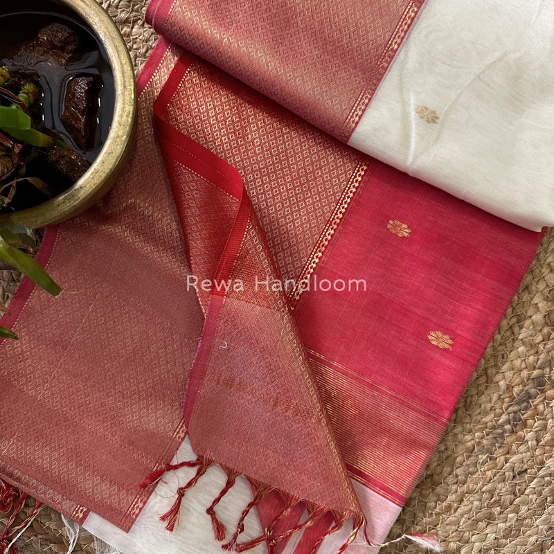 Maheshwari Zari Skirt Butti Saree