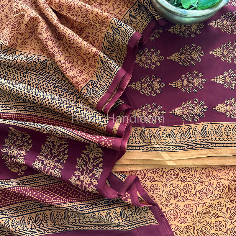  Bagh Print Cotton Suit