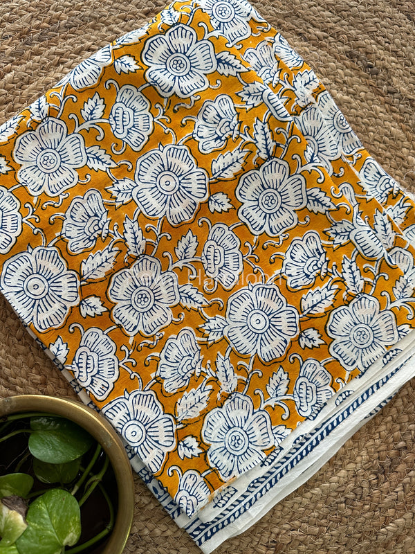  Yellow-White Indigo Bagh Print Suit BCIP02