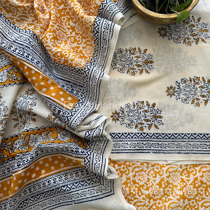  Indigo Bagh Print Suit