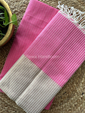 Maheshwari Pink Checks Dress Material-CPT26