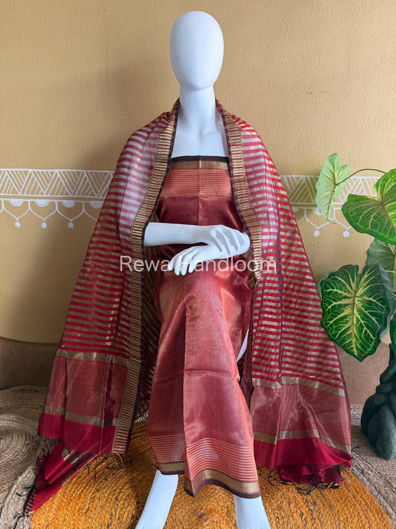 Maheshwari Tissue Top Dupatta Sets
