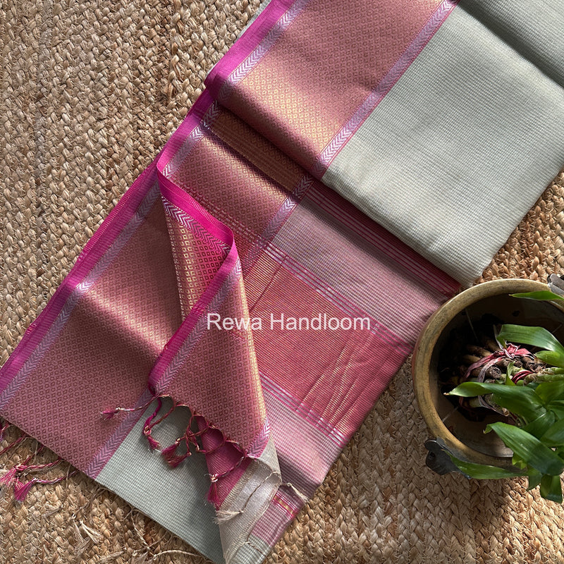 Exclusive Maheshwari Tissue Silk Saree