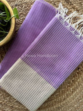 Maheshwari Light Violet Checks Dress Material-CPT29