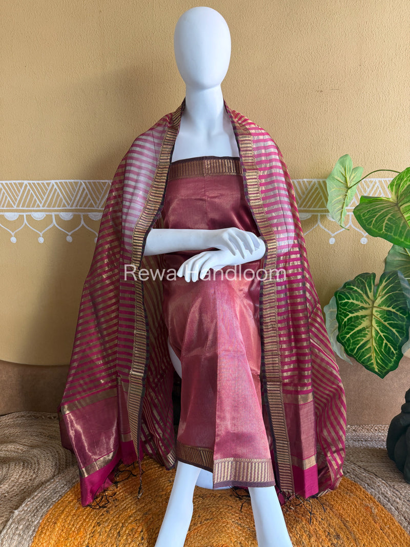 Maheshwari Tissue Top Dupatta Sets