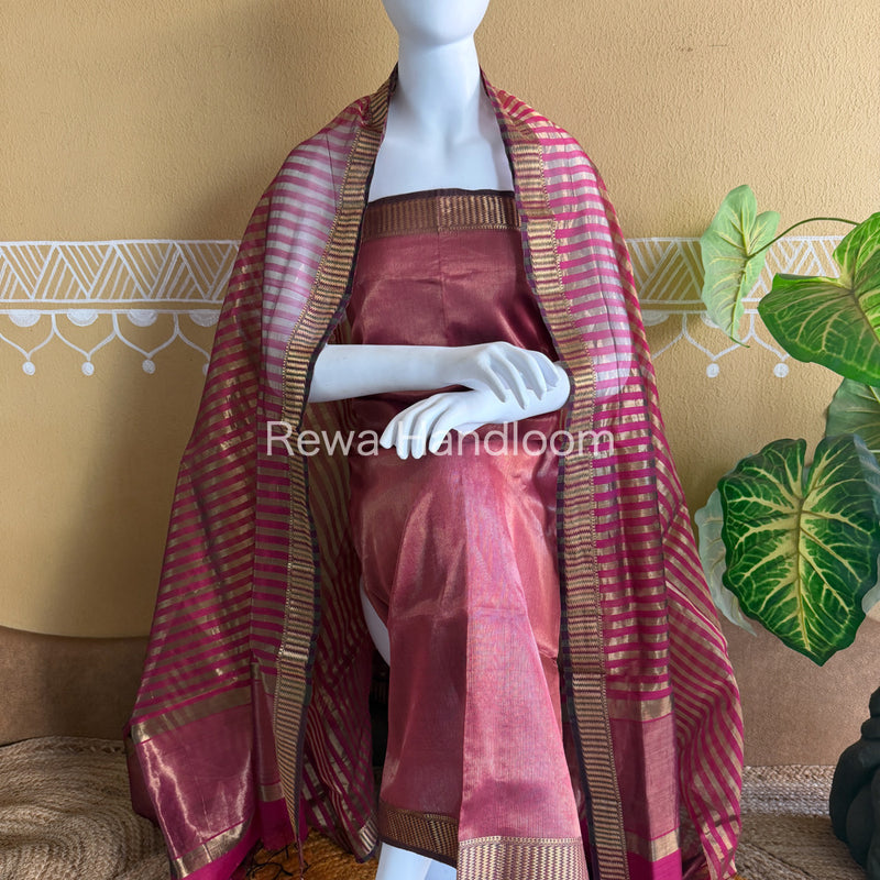 Maheshwari Tissue Top Dupatta Sets