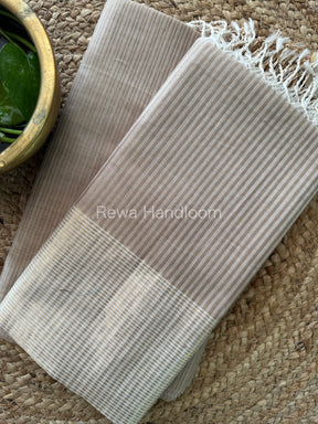 Maheshwari Beige Checks Dress Material-CPT25