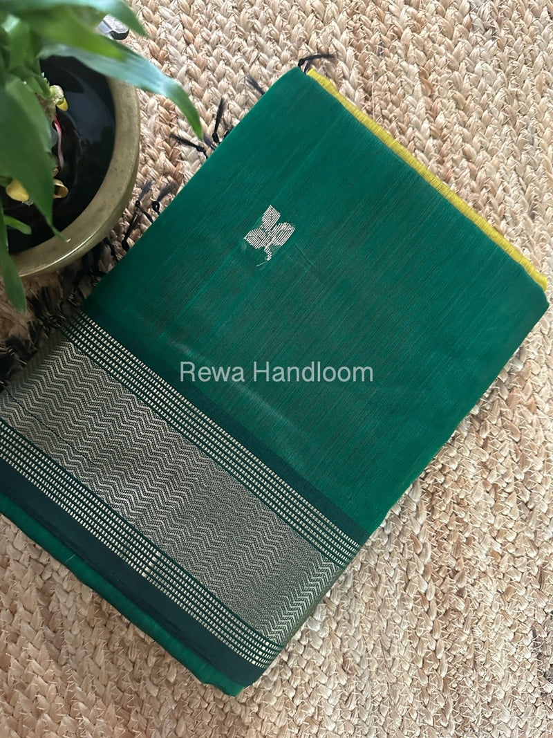 Maheshwari Green Resham Thread Butti Saree RBS81