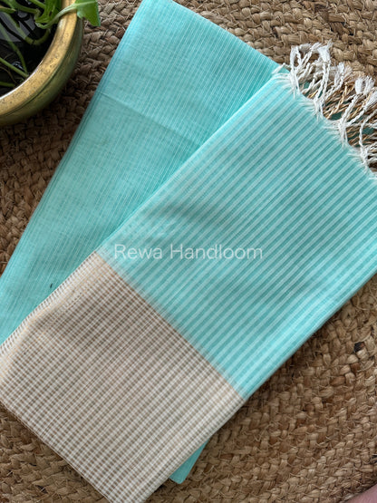 Maheshwari Light Green Checks Dress Material CPT22
