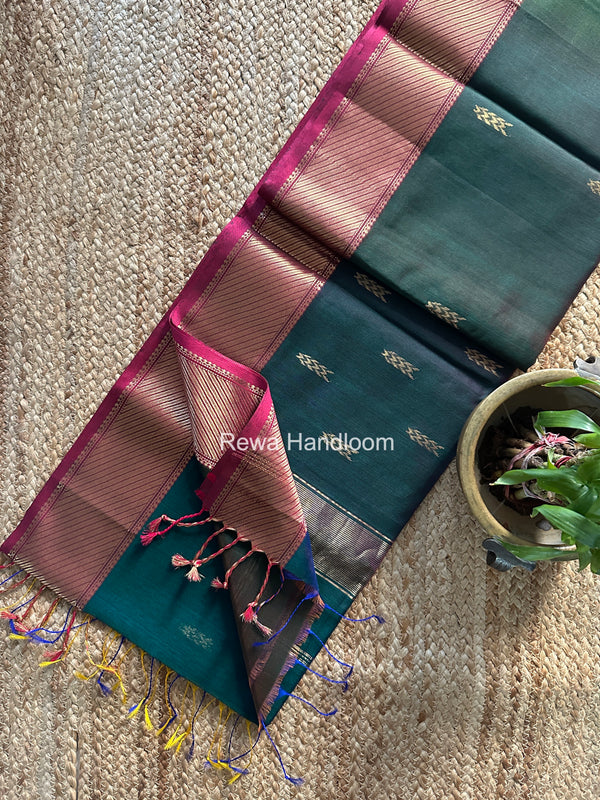 Maheshwari Shaded Butti Saree